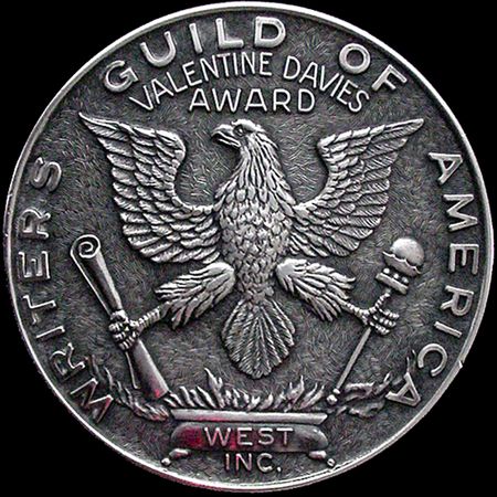 Lot #937 Philip Dunne's Writers Guild of America Valentine Davies Award - Image 2