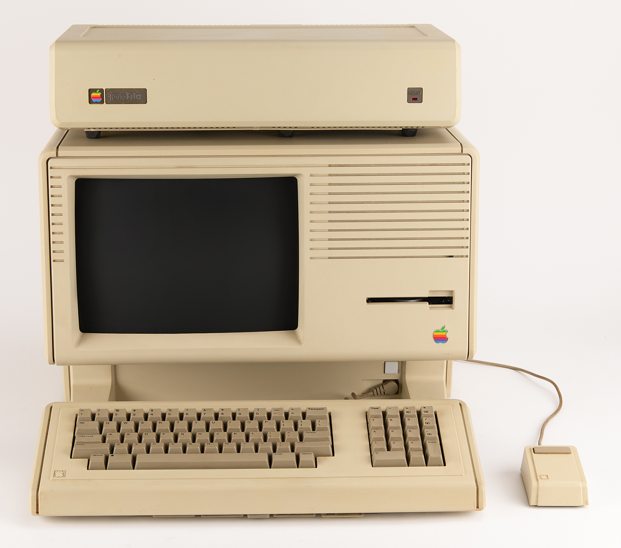 Apple Lisa 2 Computer Set with Keyboard, Mouse, and ProFile