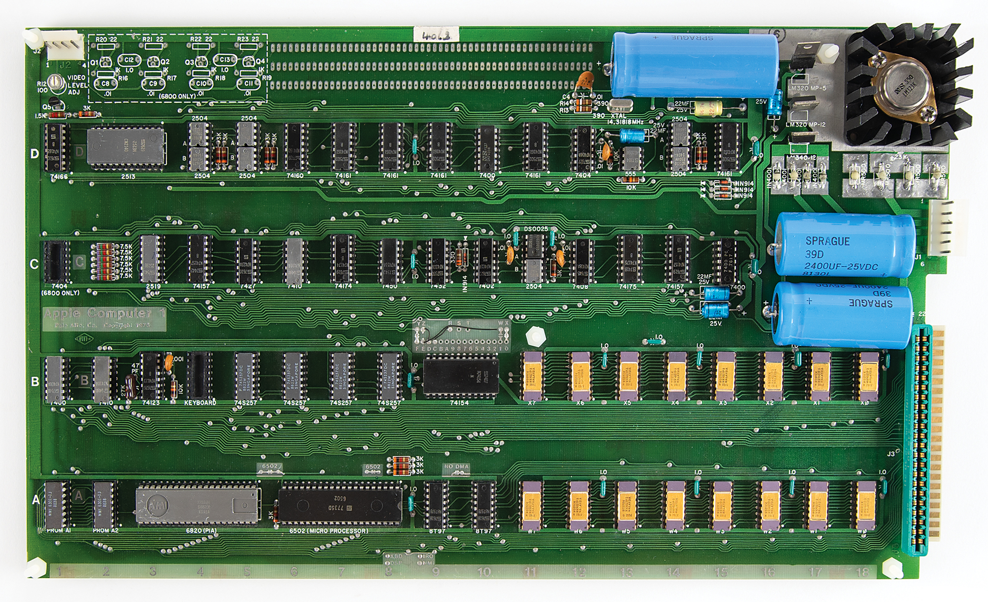 Apple-1 Computer from Apple Employee Dana Redington - From the
