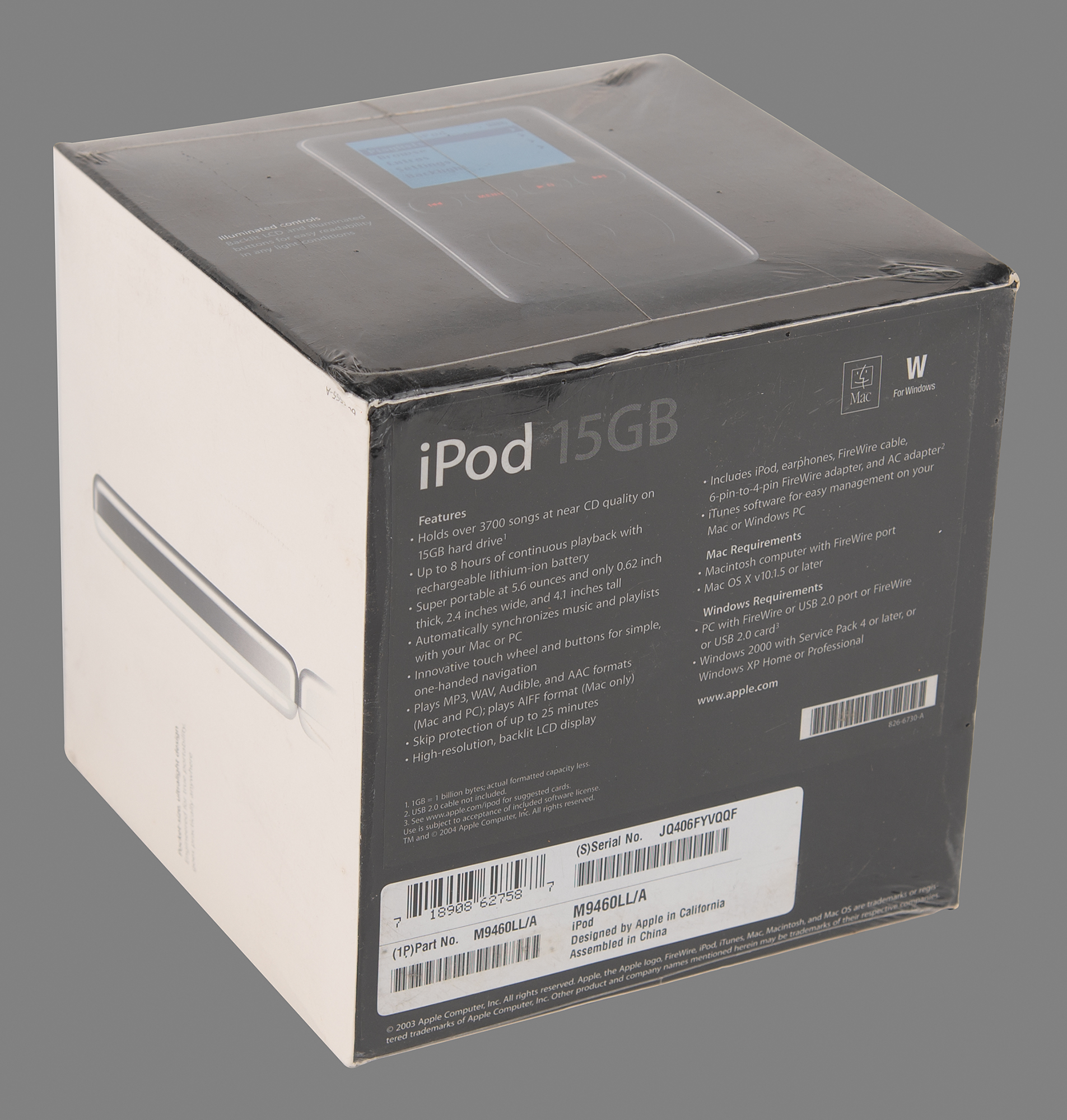 Apple iPod (3rd Generation, Sealed, 15GB) | RR Auction