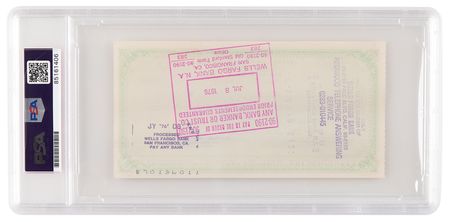 Lot #4003 Steve Jobs Signed 1976 Apple Computer Check - PSA MINT 9 - Image 2