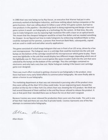 Lot #4265 Allan Alcorn: Atari Cosmos Prototype - Image 7