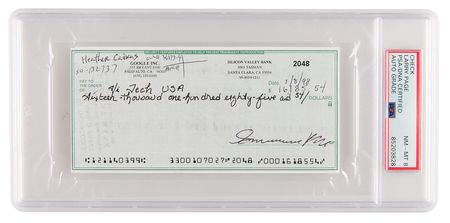 Lot #4239 Google: Larry Page Signed Check - PSA