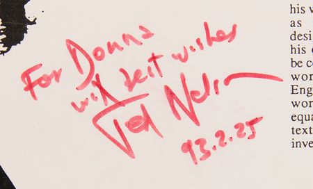 Lot #4247 Ted Nelson Signed Book: Literary Machines, Edition 90.1 - Image 2