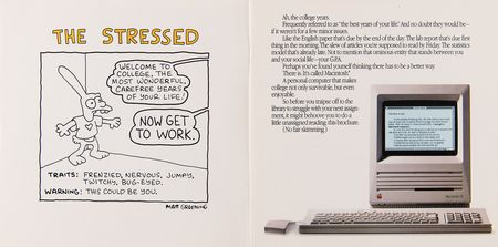 Lot #4154 Matt Groening (3) Rare Macintosh Promotional Items - Booklet, Poster, T-Shirt - Image 3