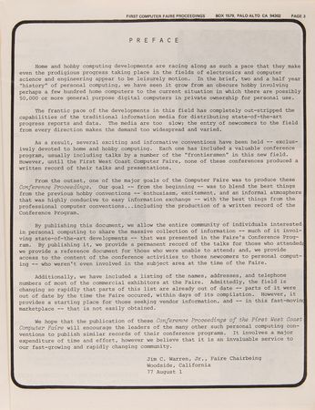Lot #4253 West Coast Computer Faire (1977) 'Conference Proceedings' Reference Book - The Debut of the Apple II - Image 3
