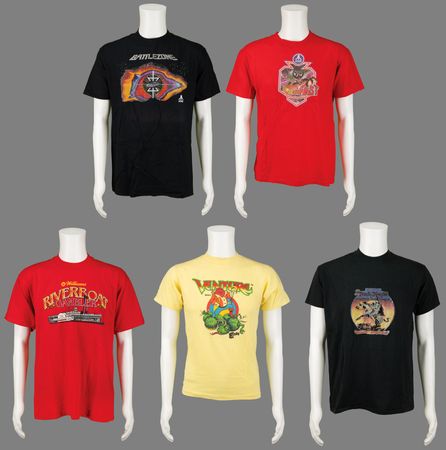 Lot #4279 Classic Arcade and Pinball T-Shirts (5)