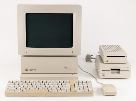 Lot #4058 Apple IIGS 'Woz Edition' Computer with Monitor, Keyboard, Mouse, External Drives, and Manuals - Image 1