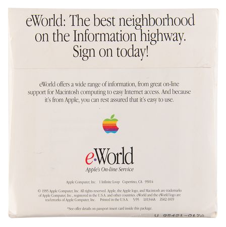 Lot #4074 Apple Computer eWorld Promotional Material and Sealed Disk - Image 3