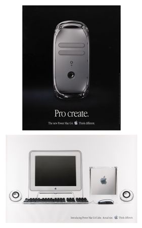 Lot #4196 Apple Power Mac G4 and G4 Cube (2) Posters - Image 1
