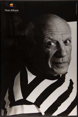 Lot #4180 Apple Think Different Posters (2) - Picasso and Gandhi - Image 3