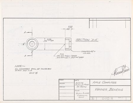 Lot #4026 Ron Wayne's Collection of (12) Apple II Cabinet Design Blueprints - Image 12