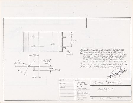 Lot #4026 Ron Wayne's Collection of (12) Apple II Cabinet Design Blueprints - Image 13