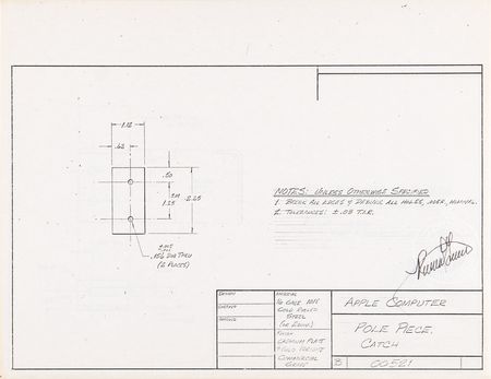 Lot #4026 Ron Wayne's Collection of (12) Apple II Cabinet Design Blueprints - Image 14