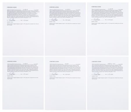 Lot #4026 Ron Wayne's Collection of (12) Apple II Cabinet Design Blueprints - Image 16