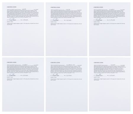 Lot #4026 Ron Wayne's Collection of (12) Apple II Cabinet Design Blueprints - Image 17