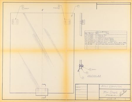 Lot #4026 Ron Wayne's Collection of (12) Apple II Cabinet Design Blueprints - Image 2