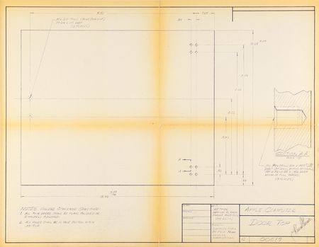Lot #4026 Ron Wayne's Collection of (12) Apple II Cabinet Design Blueprints - Image 4