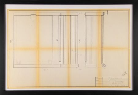 Lot #4028 Ron Wayne's Set of (5) Apple II Cabinet Design Blueprints - Image 9