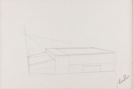 Lot #4029 Ron Wayne's (4) Original Apple II Cabinet Design Sketches - Image 2