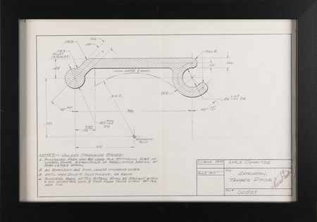 Lot #4030 Ron Wayne's (4) Original Apple II Cabinet Design Sketches - Image 7