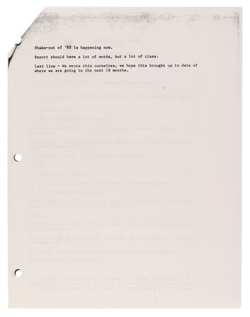 Lot #4110 Steve Jobs and John Sculley: Apple Computer 1983 Annual Report Meeting Notes - Image 3