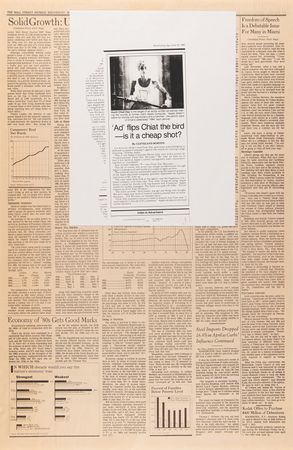 Lot #4085 Apple Computer Wall Street Journal Parody Advertisement - 