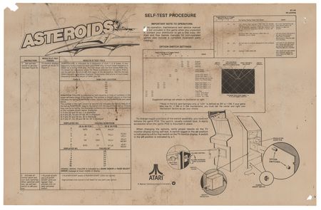 Lot #4268 Atari: Asteroids Arcade Video Game (1979) - Image 5