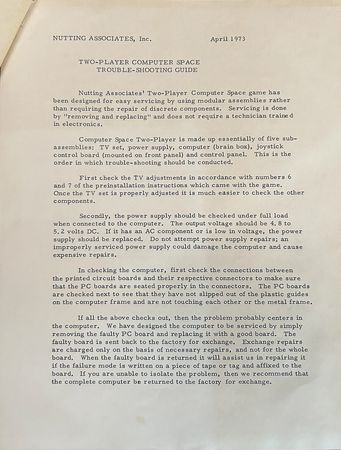 Lot #4267 Computer Space 2-Player Arcade Video Game (Nutting, 1973) - Image 19