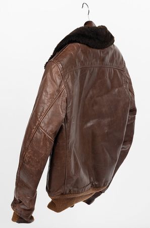 Lot #4005 Steve Jobs 'Middle Finger to IBM' Leather Bomber Jacket - Image 5