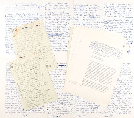 Lot #4241 J. Presper Eckert Autograph Speech Draft