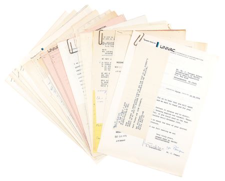 Lot #4241 J. Presper Eckert Autograph Speech Draft Archive: ?Computers of the 70s / Yesterday, Today and Tomorrow in Computer Technology? - Image 2