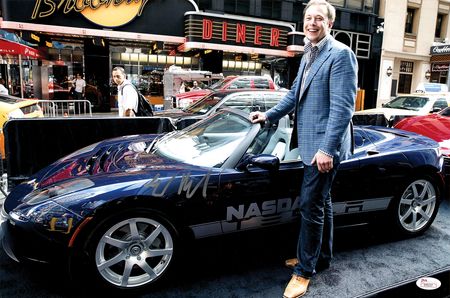 Lot #4263. Elon Musk Signed Photograph