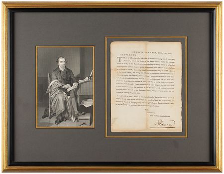 Lot #172 Patrick Henry Document Signed, Providing for Virginia's Disabled Heroes of the Revolution - Image 1