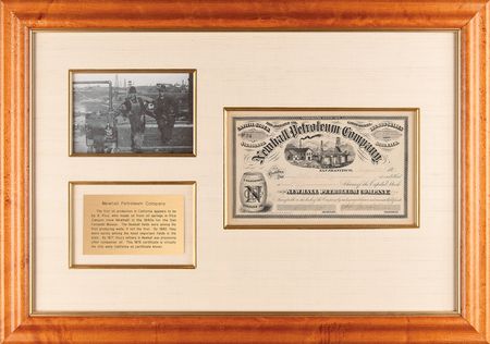 Lot #315 Newhall Petroleum Company Stock Certificate - Image 1