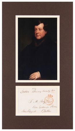 Lot #316 Daniel O'Connell Signed Free Frank - Image 1