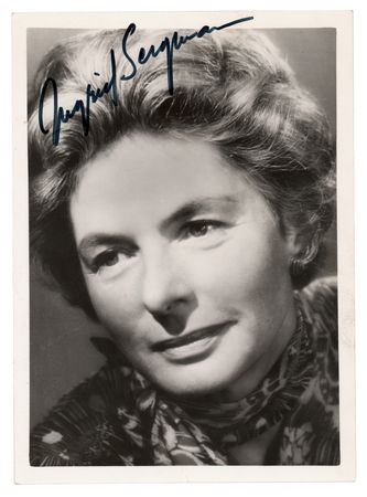 Lot #705 Ingrid Bergman Signed Photograph - Image 1