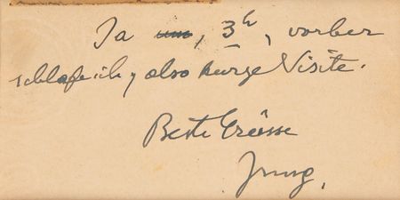 Lot #287 Carl Jung Autograph Note Signed - Image 2