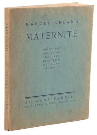 Lot #489 Marc Chagall: (5) Etchings in Maternité by Marcel Arland (Au Sans Pareil, 1926) - Image 1