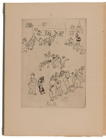 Lot #489 Marc Chagall: (5) Etchings in Maternité by Marcel Arland (Au Sans Pareil, 1926) - Image 2