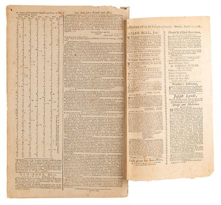 Lot #302 Massachusetts Ratifying Convention: The Connecticut Courant from March 10, 1788 Newspaper - Image 2