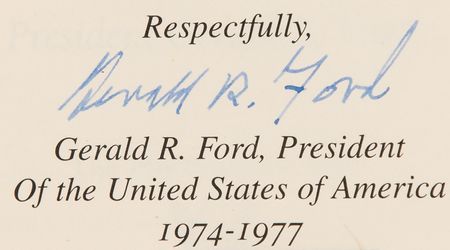 Lot #82 Gerald Ford Signed Limited Edition Book - President John F. Kennedy: Assassination Report of the Warren Commission - Image 2