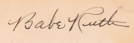 Lot #768 Babe Ruth Signature - Image 2