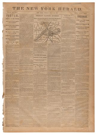 Lot #386 William T. Sherman: Collection of (10) Civil War-Dated Issues of The New York Herald (July–December 1864) - Image 7