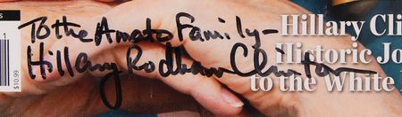 Lot #67 Hillary Clinton Signed Magazine - CGC Qualified Grade 8.0 - Image 2