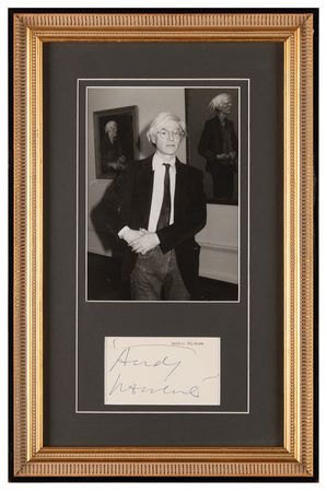 Lot #497 Andy Warhol Signature - Image 1