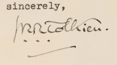 Lot #522 J. R. R. Tolkien Typed Letter Signed - Image 3