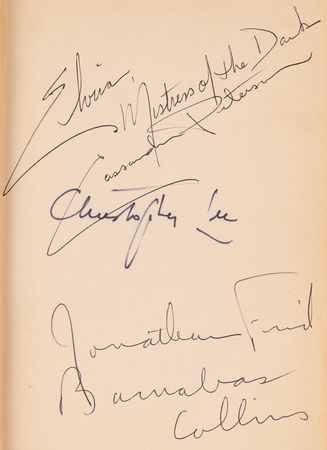 Lot #718 Horror Actors, Actresses, and Writers (24) Signed Book - Dracula - Image 2