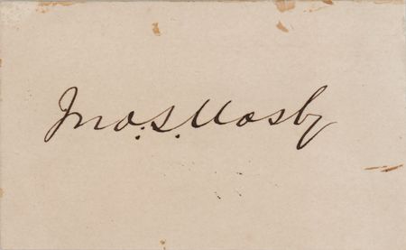 Lot #381 John S. Mosby Signature