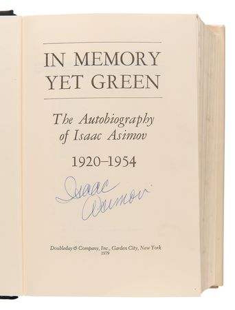Lot #526 Isaac Asimov (2) Signed Books - The Autobiography of Isaac Asimov - Image 2